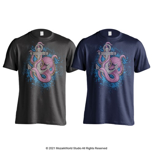 Nautical Tee Shirt Concept Design by mozaikworld