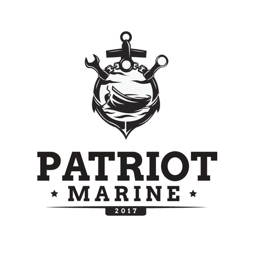 New marine repair company needs a modern classic logo. Design by fakwiojfioawh