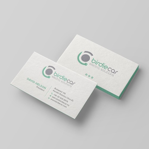 business card for company called birdie Design by Taaiebah