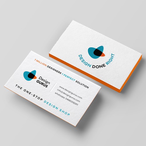 Business Card for DesignGurus.com Design by Birendra Chandra Das