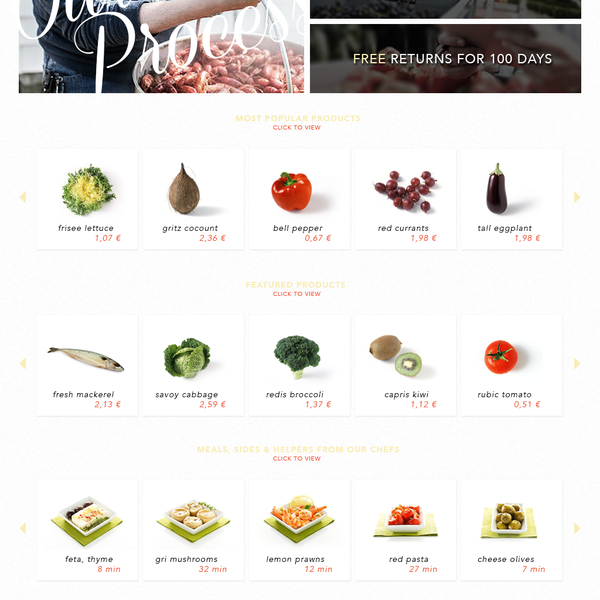 Fresh Food Online-Store searches their next Lifestyle Designer