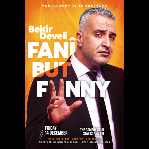 Poster design for Stand up Show Design by Asra.