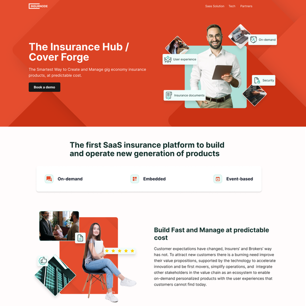 InsureNode One-pager website