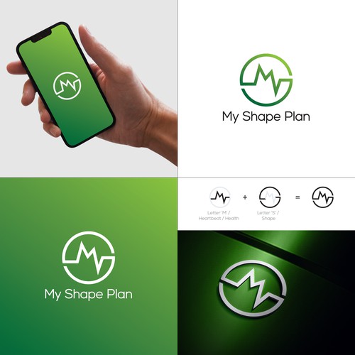 Fitness, Healthy Food and Mindfulness app logo design Design by Ravi_