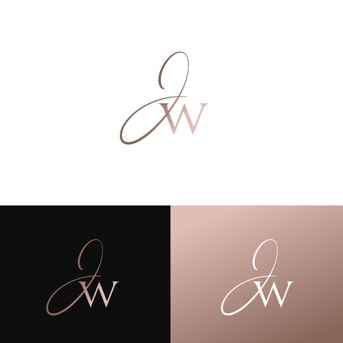 JW Script Logo Diseño de pixeldesign999