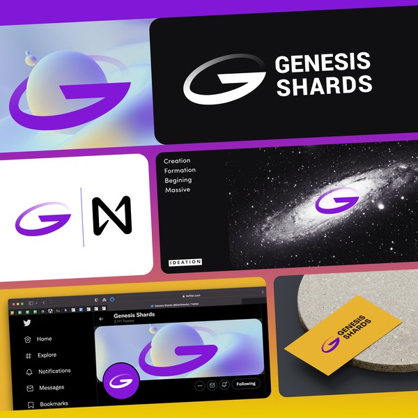 Logo and brand identity design for Ai and Blockchain driven startup