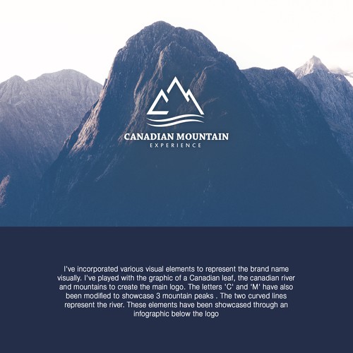 Canadian Mountain Experience Logo Design by One Frame