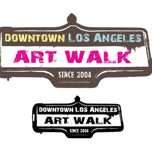 Downtown Los Angeles Art Walk logo contest Diseño de r e s e t