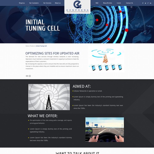 Parallax Website Design Wanted for Ekspresa Diseño de DezignLAB