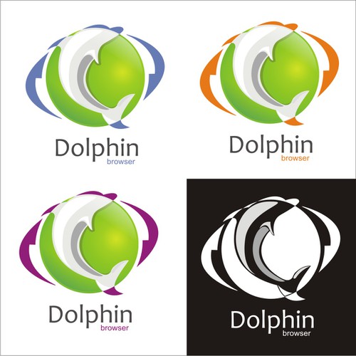 New logo for Dolphin Browser Design by enkodesign