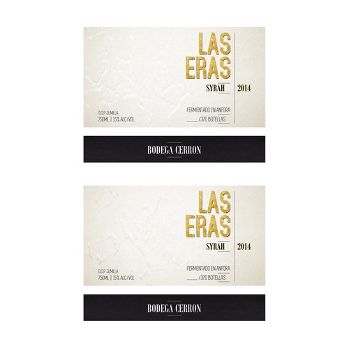 ORGANIC EXCLUSIVE WINE LABEL DESIGN - BODEGA CERRON Design by Ashleyjp