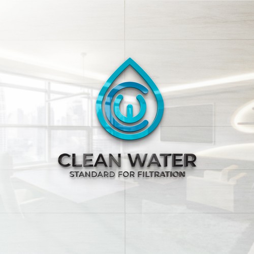 Simple Clean Logo for Water Filtration Company Design by Inkspire