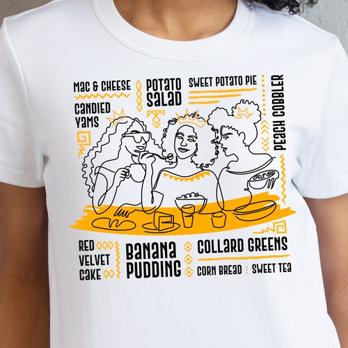 Soul Food/Foodie Themed T-Shirt Designs Design von yulianzone