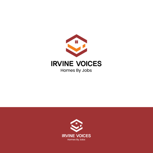 Irvine Voices - Homes for Jobs Logo Design by Ideapaint