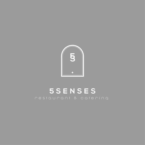 Restaurant logo to stimulate 5 senses Design by Han Ly