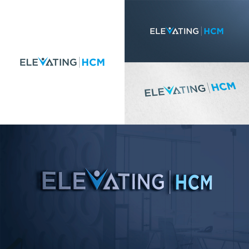 Elevating HCM logo contest Design by m j ◥