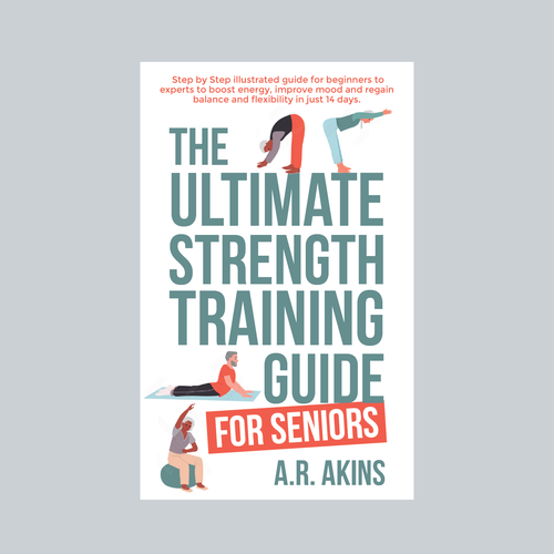 Design an outstanding book cover for senior strength training Design by romy