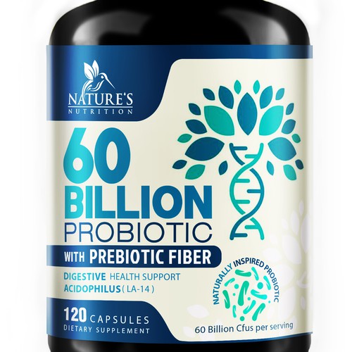 Designs | 60 Billion Probiotic Design Needed for Nature's Nutrition ...