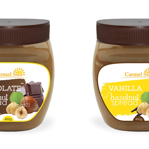Modern Chocolate Hazelnut Spread Label Product label contest