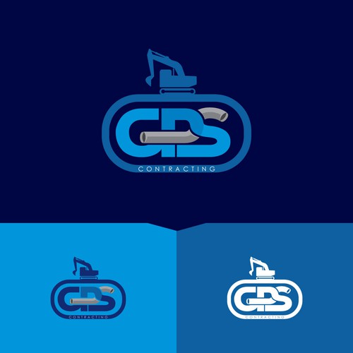 GPS Logo-Sewer and Water Contractor Diseño de mondal