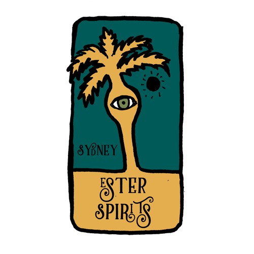 New Australian Craft Distilling Logo and Label for booze company Ester Distilling Design by Windmill Designer™