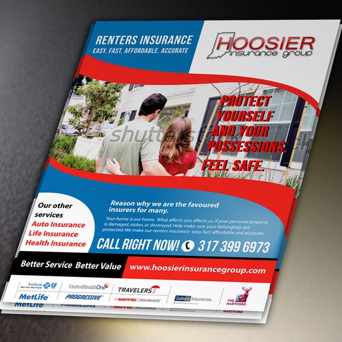 Renters Insurance Flyer - Welcome packet handouts | Postcard, flyer or ...