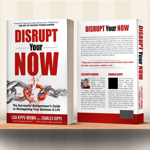 Entrepreneur book cover: world class experts & Emmy award-winning co-author Design by Log2