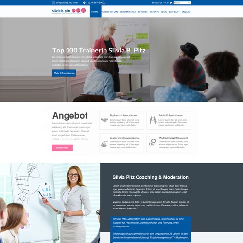 Web page design contest entry by Design Injector