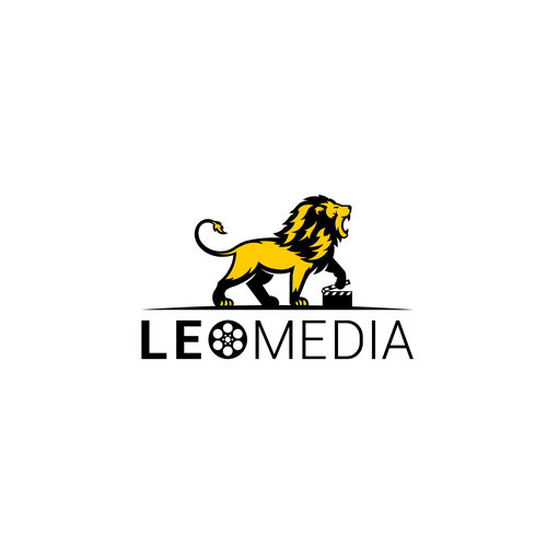 Logo for "LEO MEDIA", a media designer company, working mostly, but not only, as (live) cameraman Design by shyne33