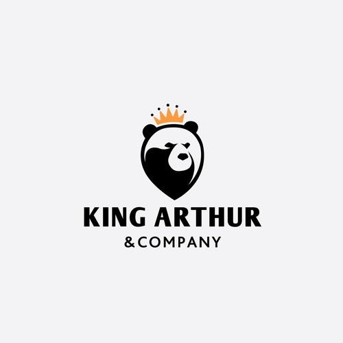 Need an iconic bear logo for King Arthur & Company. Design by axan