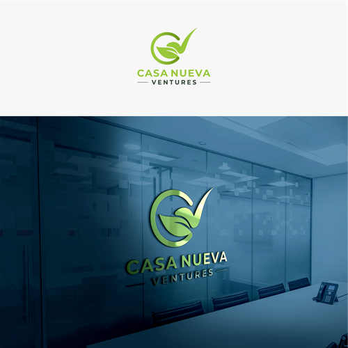 Real estate investing logo symbolizing growth Design by Agunk.desain