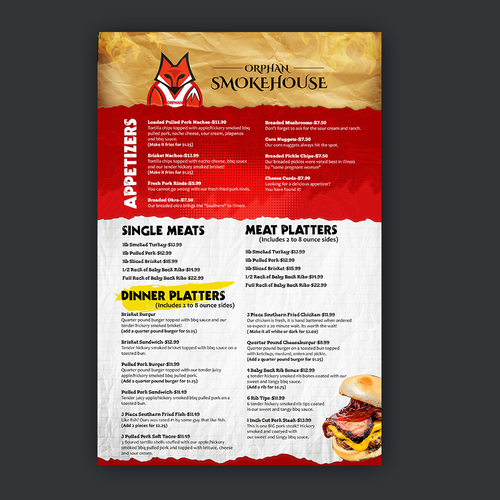 Bright colorful menu to catch the attention of EVERYONE! Design von Smarika Ahuja ❤