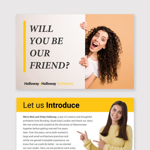 Fun flyer for couple run architecture studio Design by korban