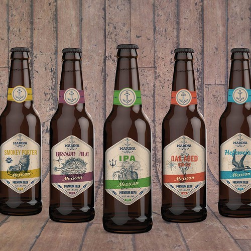 Create a vintage and timeless beer label for an up and coming mexican craft brewery! Design by gotza ✨