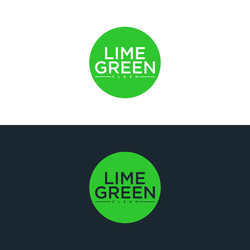 Lime Green Clean Logo and Branding Diseño de Clororius