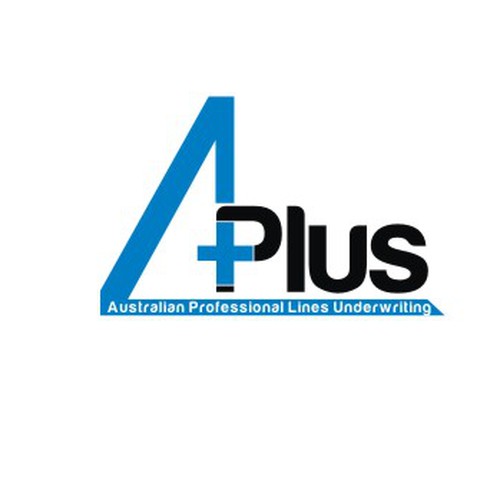 logo for APlus (Australian Professional Lines Underwriting SpecialistsP Design by beetle