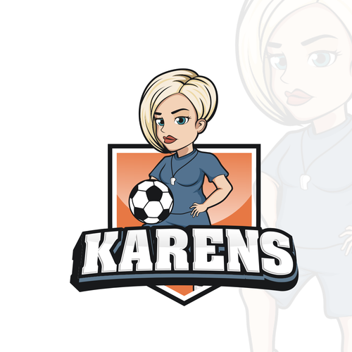 Fun creative logo for a teenage girls soccer team Design by JDL's