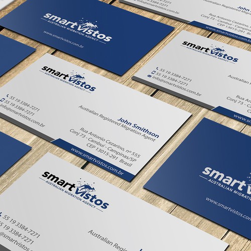 We need a great and creative business card for an Australian Migration Agency. Design von conceptu