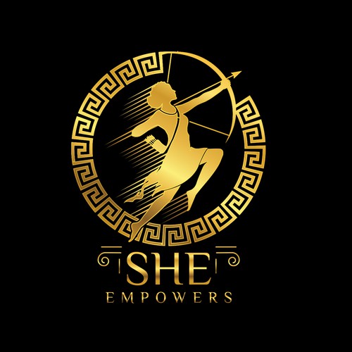 SHEempowers - luxurious design of a woman preferrably in some kind of a circle to appeal to women professionals Design by Nag Creative