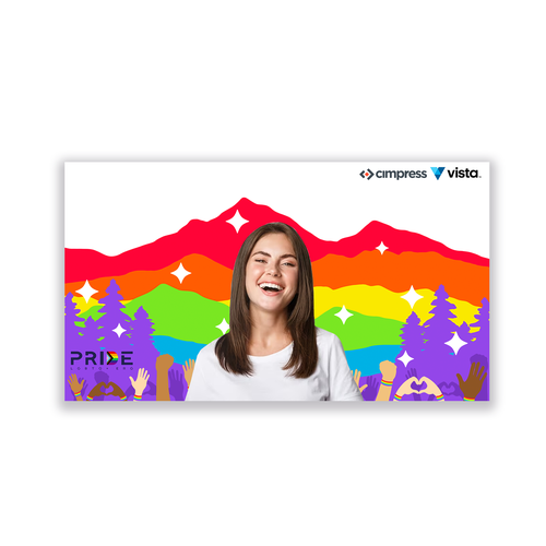 Virtual backgrounds for PRIDE month (multiple winners) Design by Ky.W.