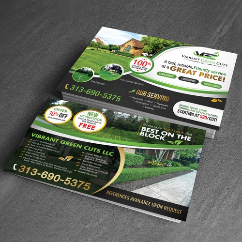 Lawn and Landscape Advertisement Design by 123Graphics