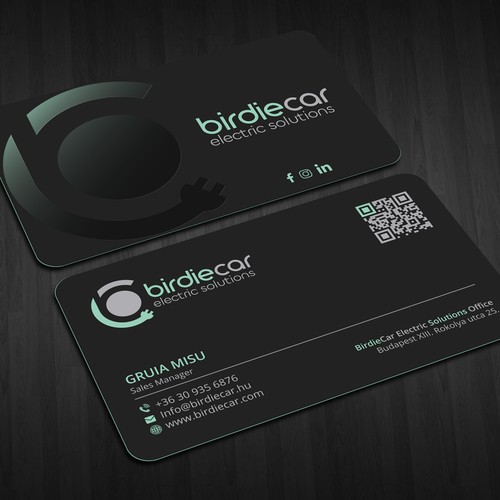 business card for company called birdie Design by Lvana_art©