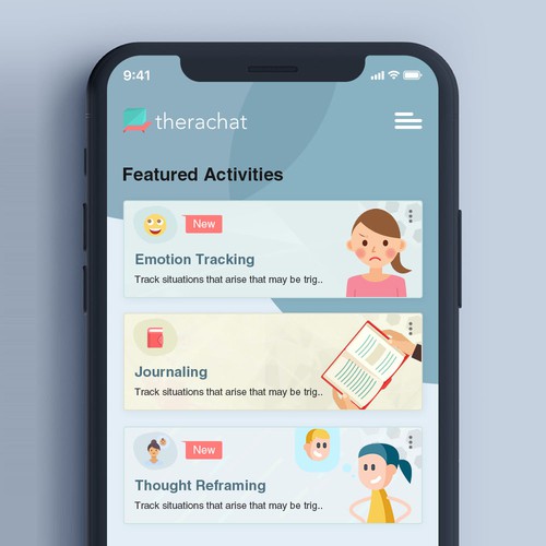 Mental Health App needs fresh design ideas Design by xPrtDesigner
