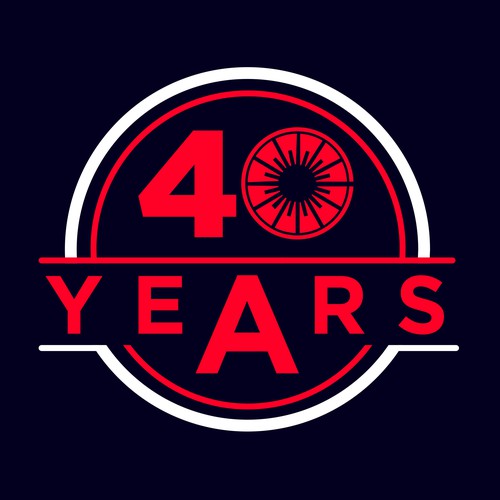 Looking for a modern, expressive 40 years jubilee logo Design by DP_HOLA