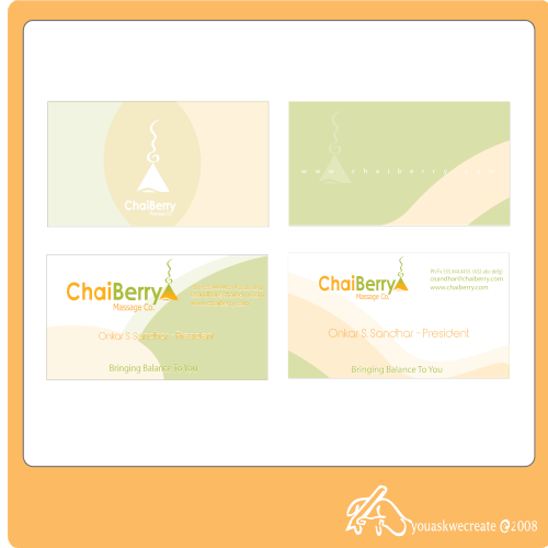 Massage Co Business Card & Logo revamp