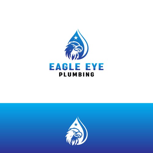 Eye catching and very marketable logo for plumbing company. The company name is Eagle Eye Plumbing Design by JakirVector