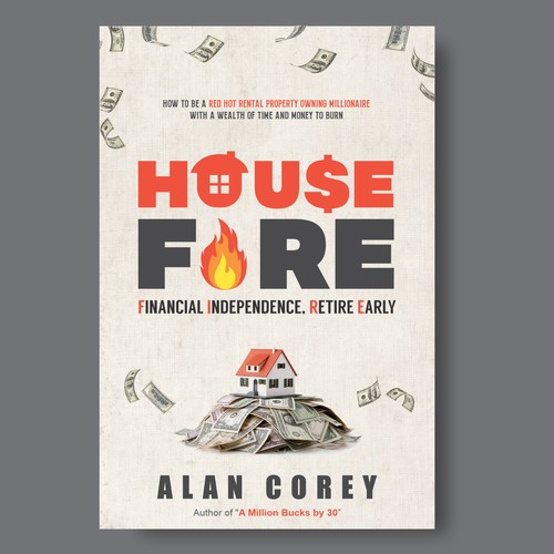 Eye-catching BOOK COVER with REAL ESTATE and EARLY RETIREMENT focus Design by Songv™