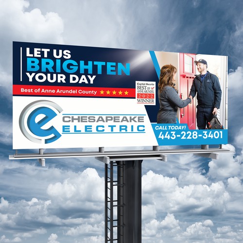 Chesapeake Electric Billboard Design by SoftSkills