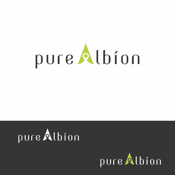 Clean and modern logo for "Pure Albion"