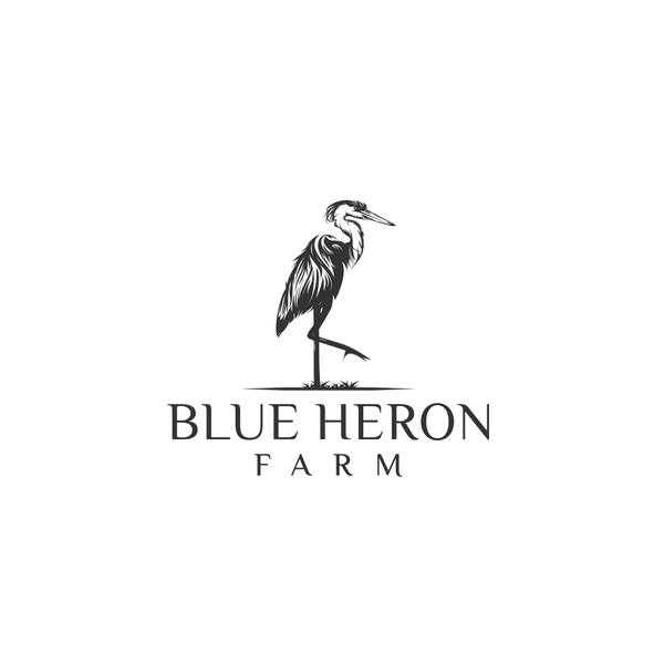 Design by Malayeka titled "blue heron farm"